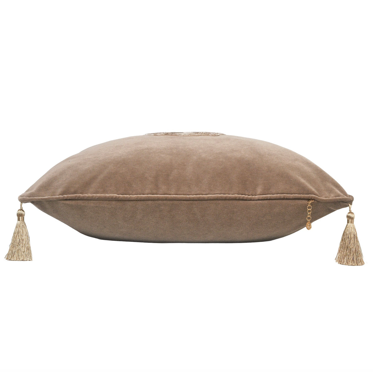 Luxury velvet badge with tassel