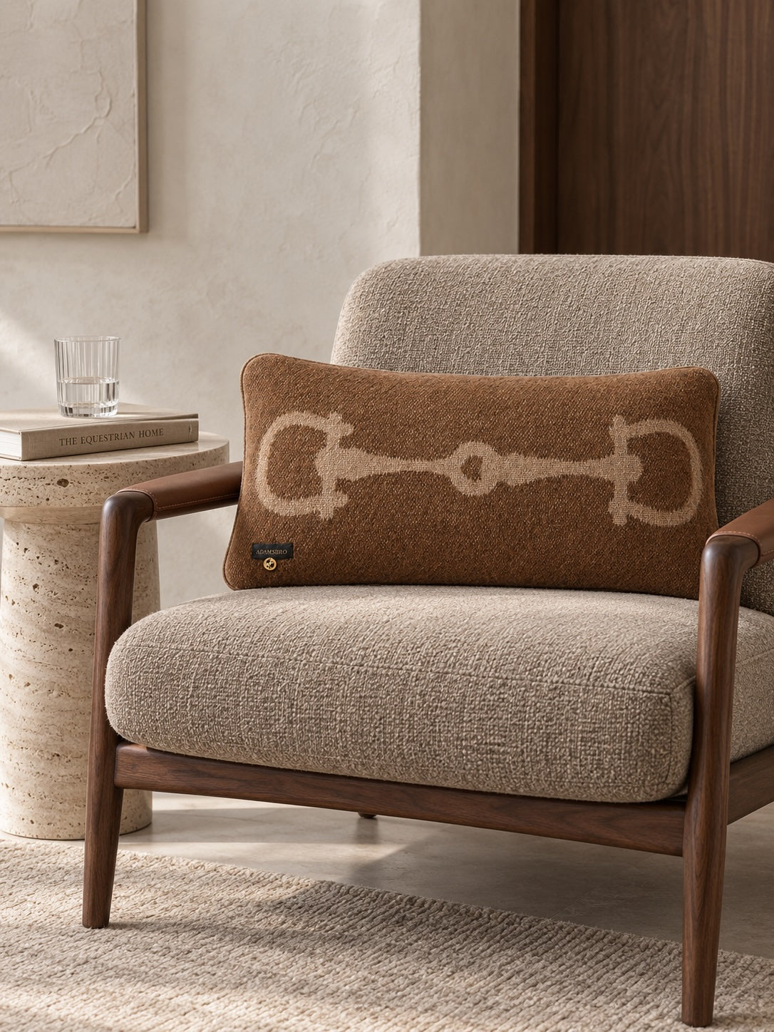 Luxury Cushion in 100% New Zealand Lambswool Retro