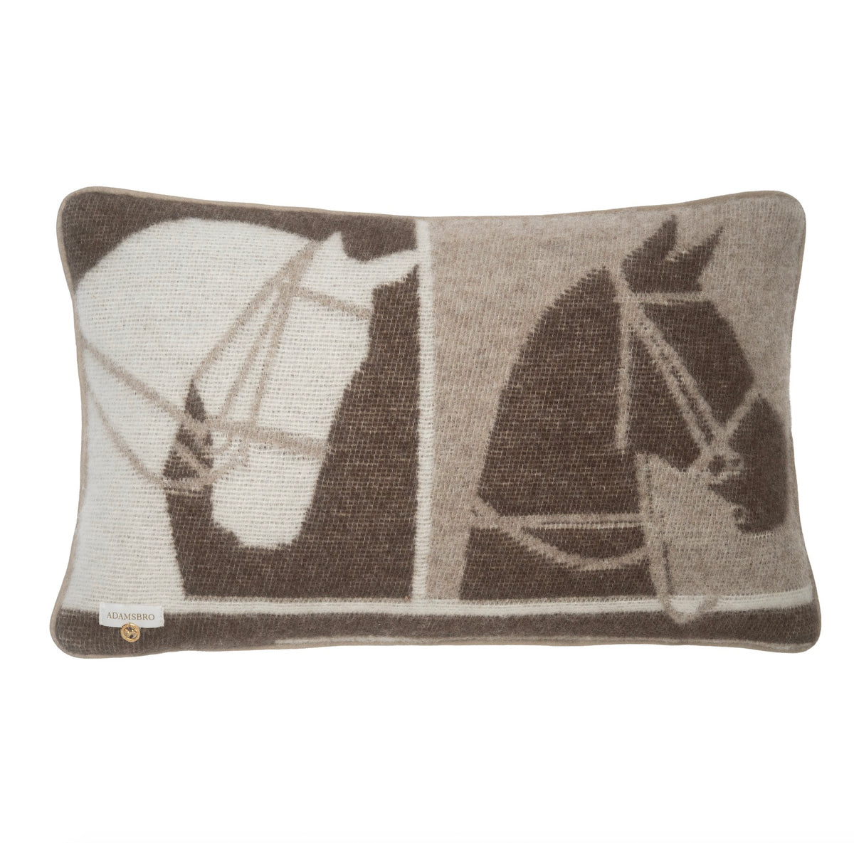 2 Multi Horses Cushion in 100% NZ Wool