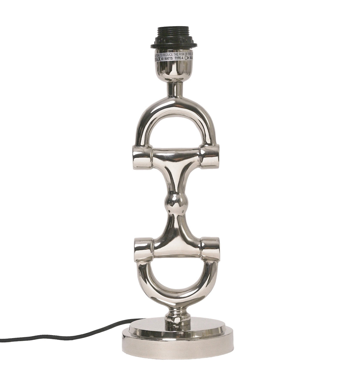 BIT Lamp stand Silver including Off-white Linnen Shade