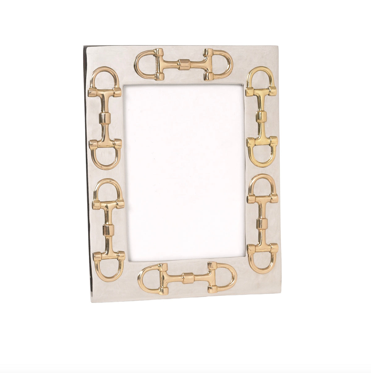 Snaffle Bit Picture Frame Mix Silver & Gold