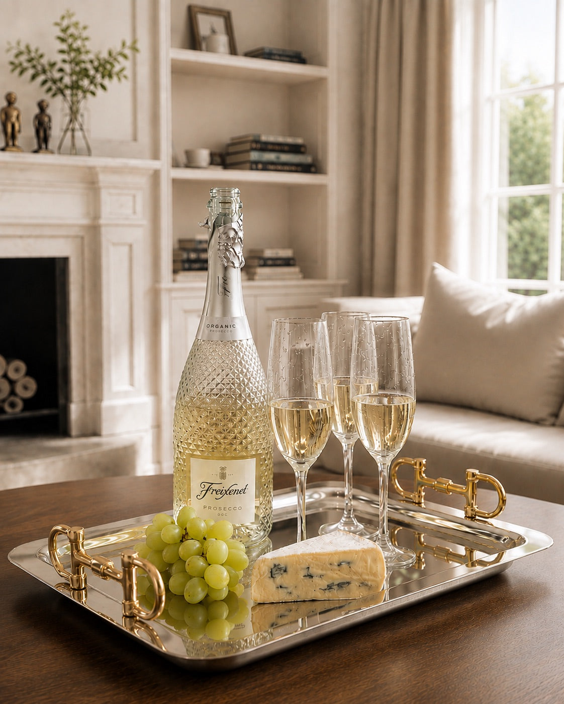 Snaffle Bit Serving Tray – Silver & Gold