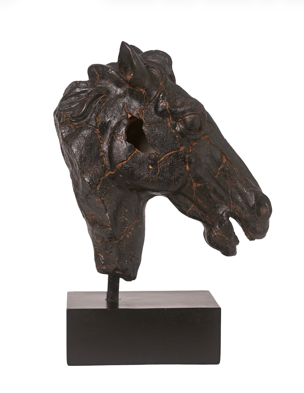 Equestrian Sculpture- Antique Black