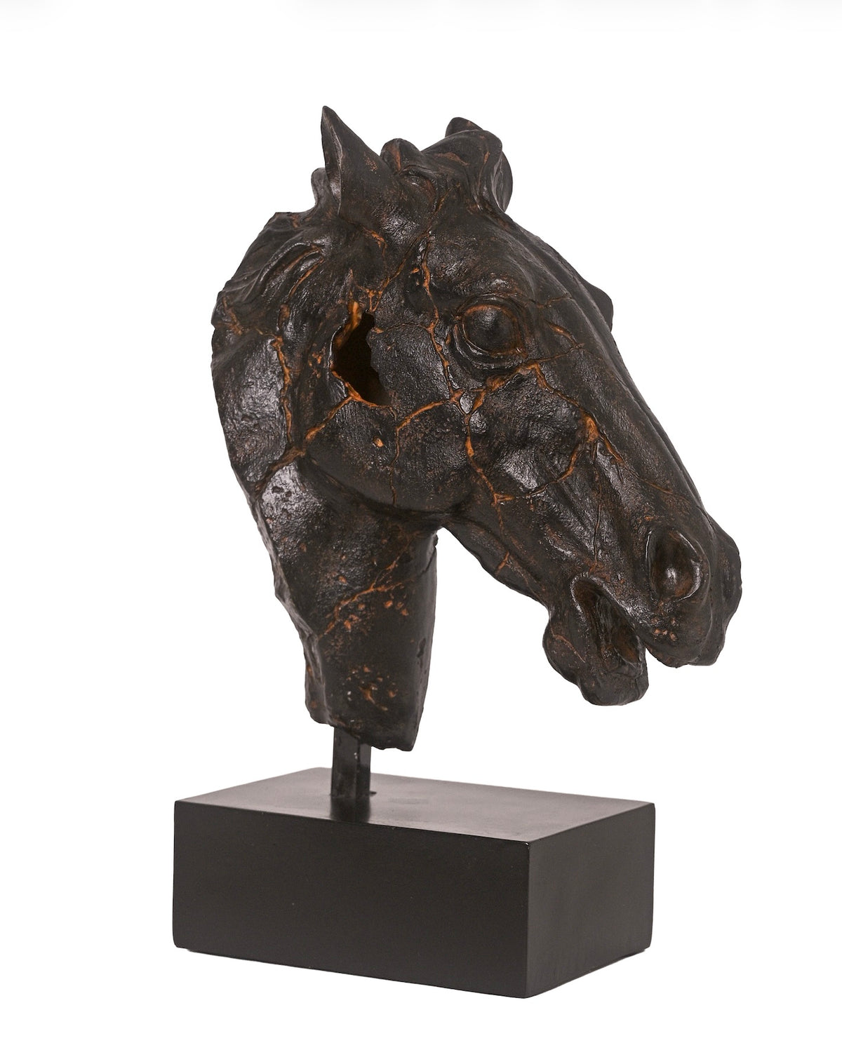 Equestrian Sculpture- Antique Black