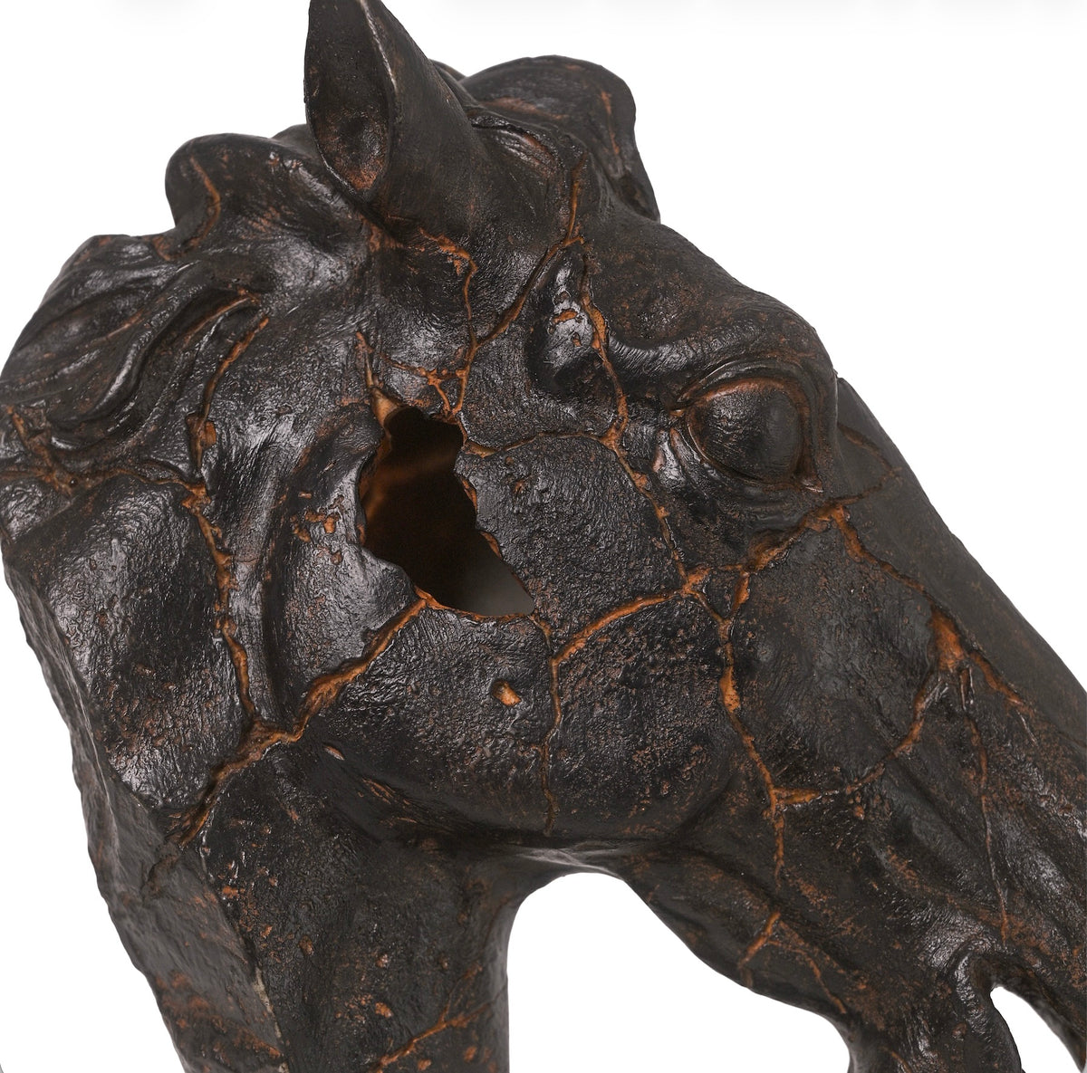 Equestrian Sculpture- Antique Black