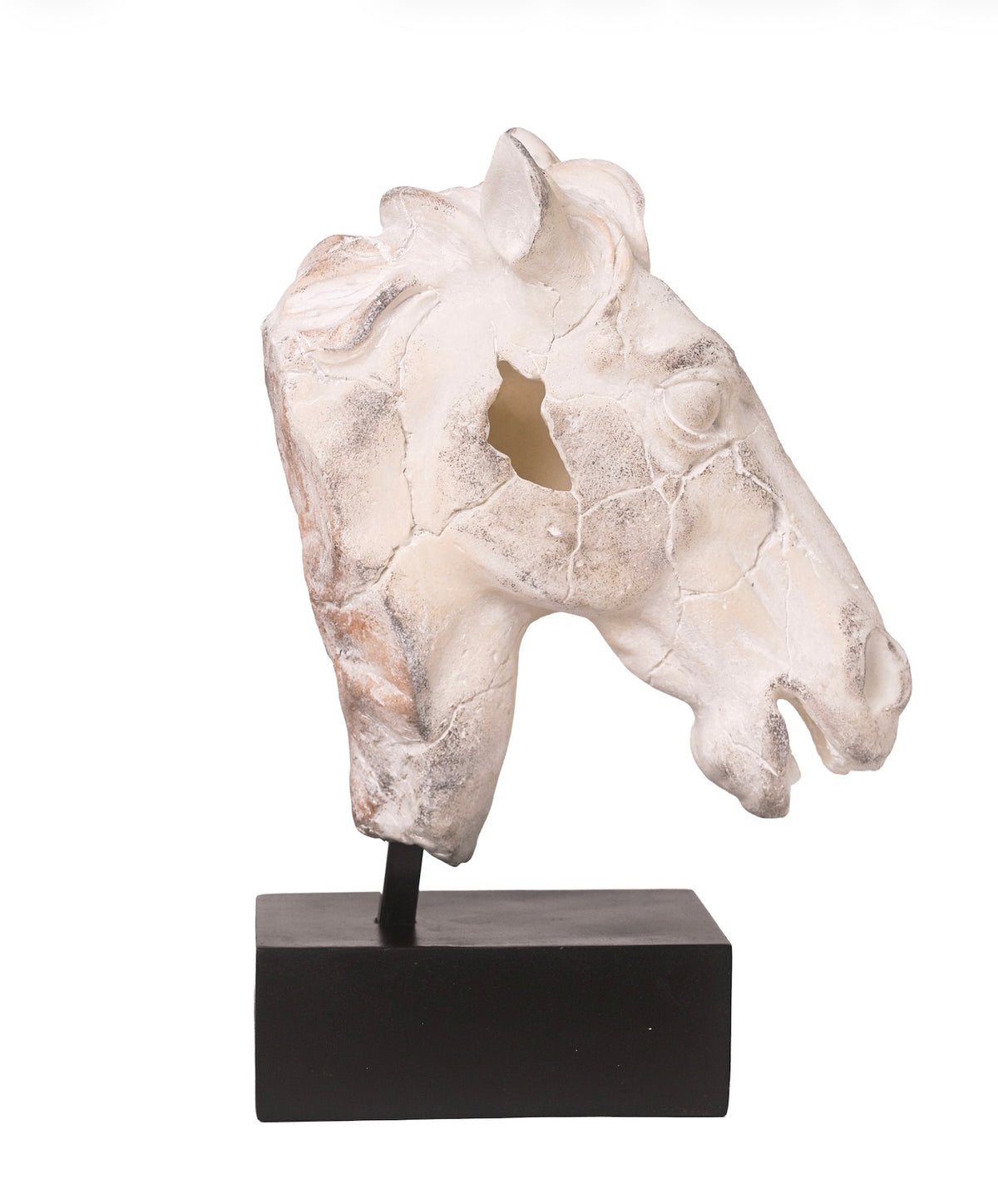 Equestrian Sculpture- aged ivory