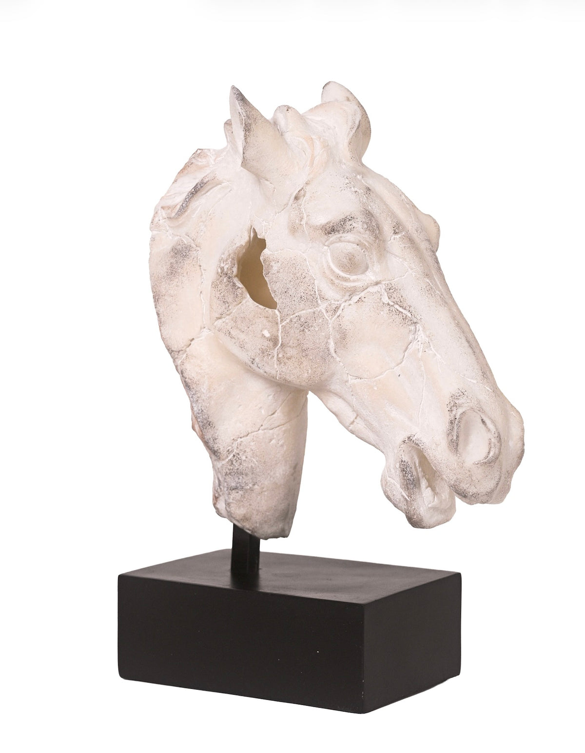 Equestrian Sculpture- aged ivory