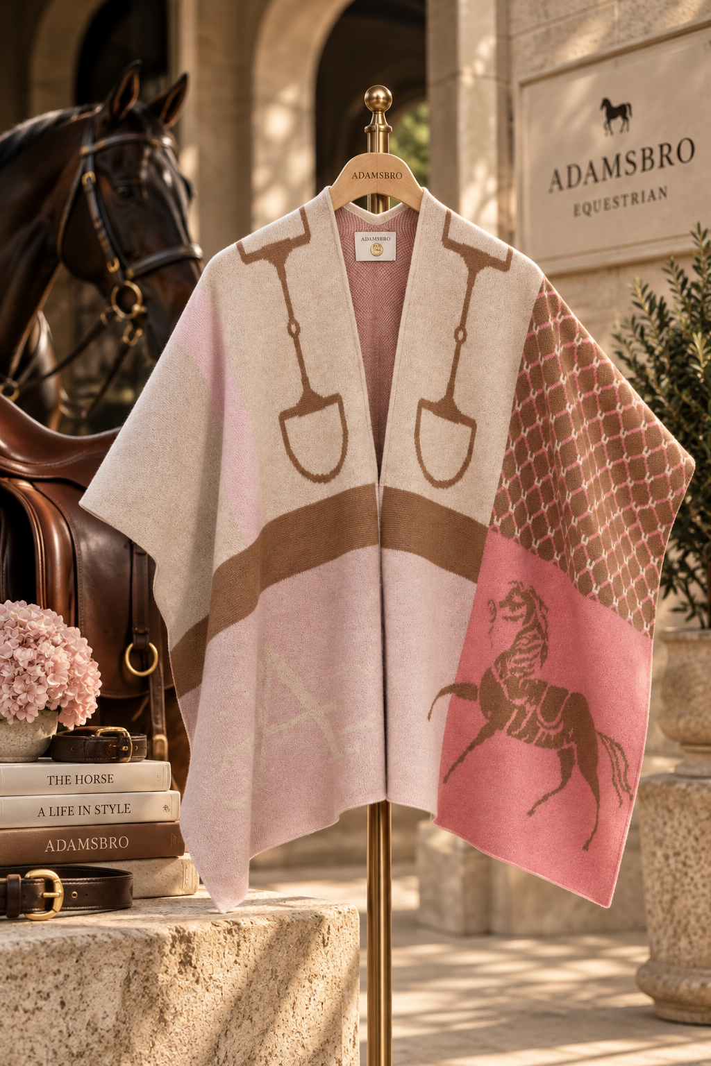 Classic 100% Cashmere Poncho