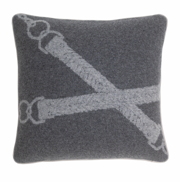 Wool Cashmere Cushion Classic Grey