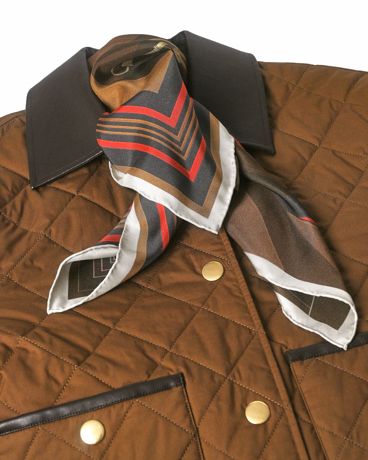 Exclusive Quilted Barn Jacket Brown