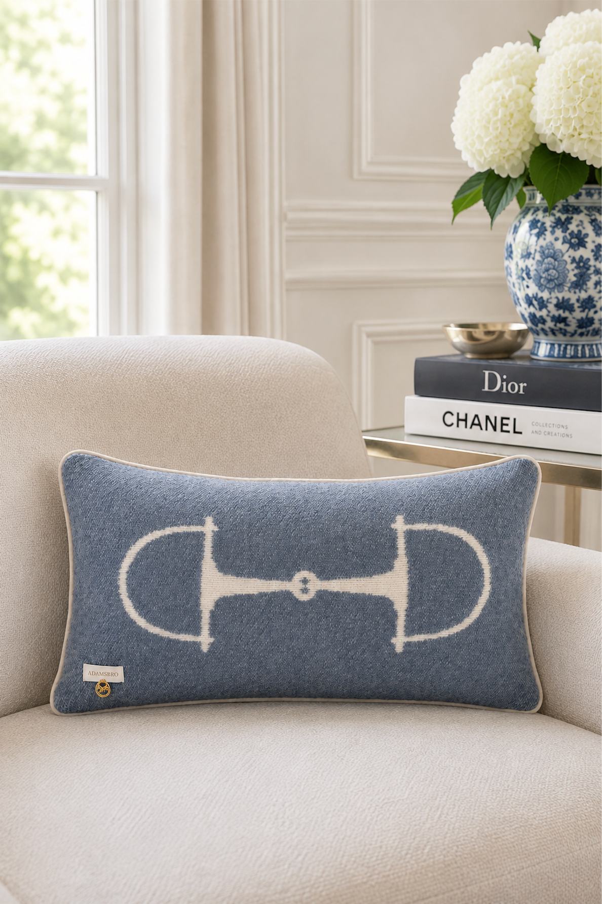 CLASSIC BIT CUSHION NZ WOOL denim blue