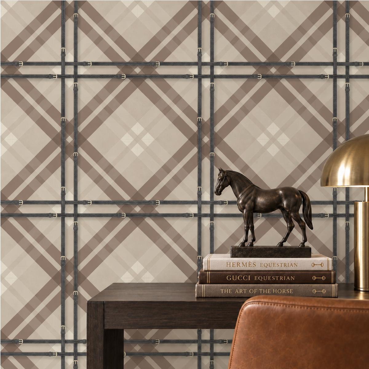 17-09-034-04 Wallpaper Tartan Doeskin