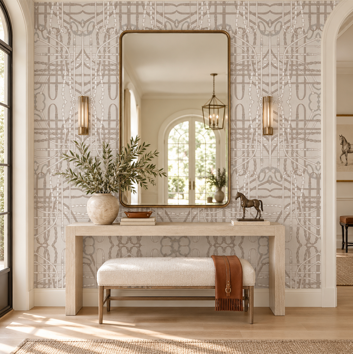 17-09-024-00 Wallpaper Bridle Off-white