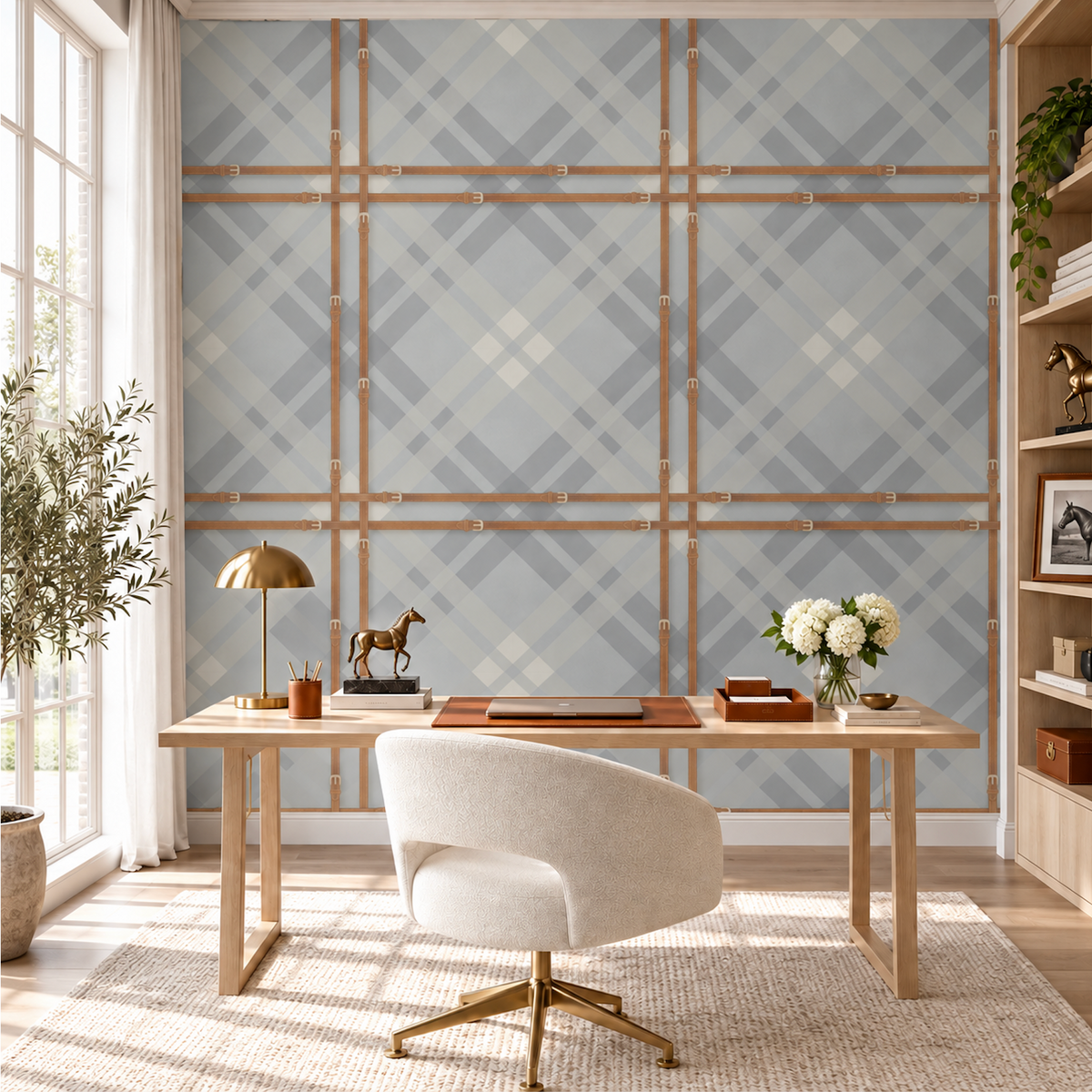 17-09-034-30 Wallpaper Tartan Mirage Grey
