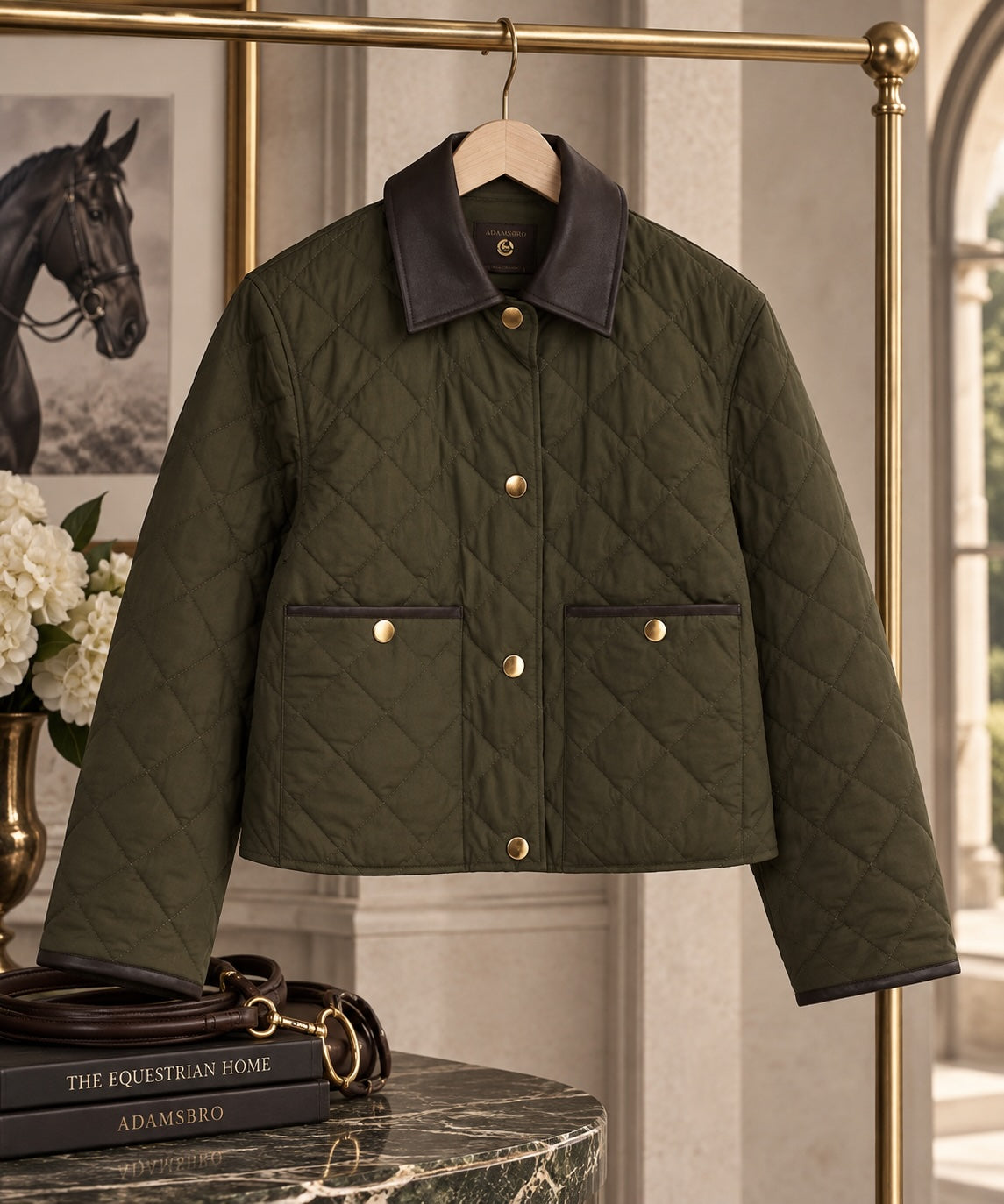 Exclusive Quilted Barn Jacket – Olive