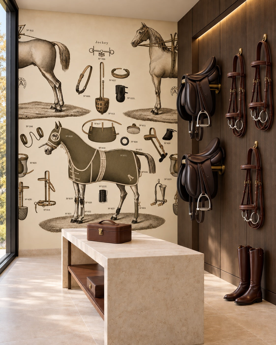17-09-030-04 Wallpaper Jockey Vintage Olive