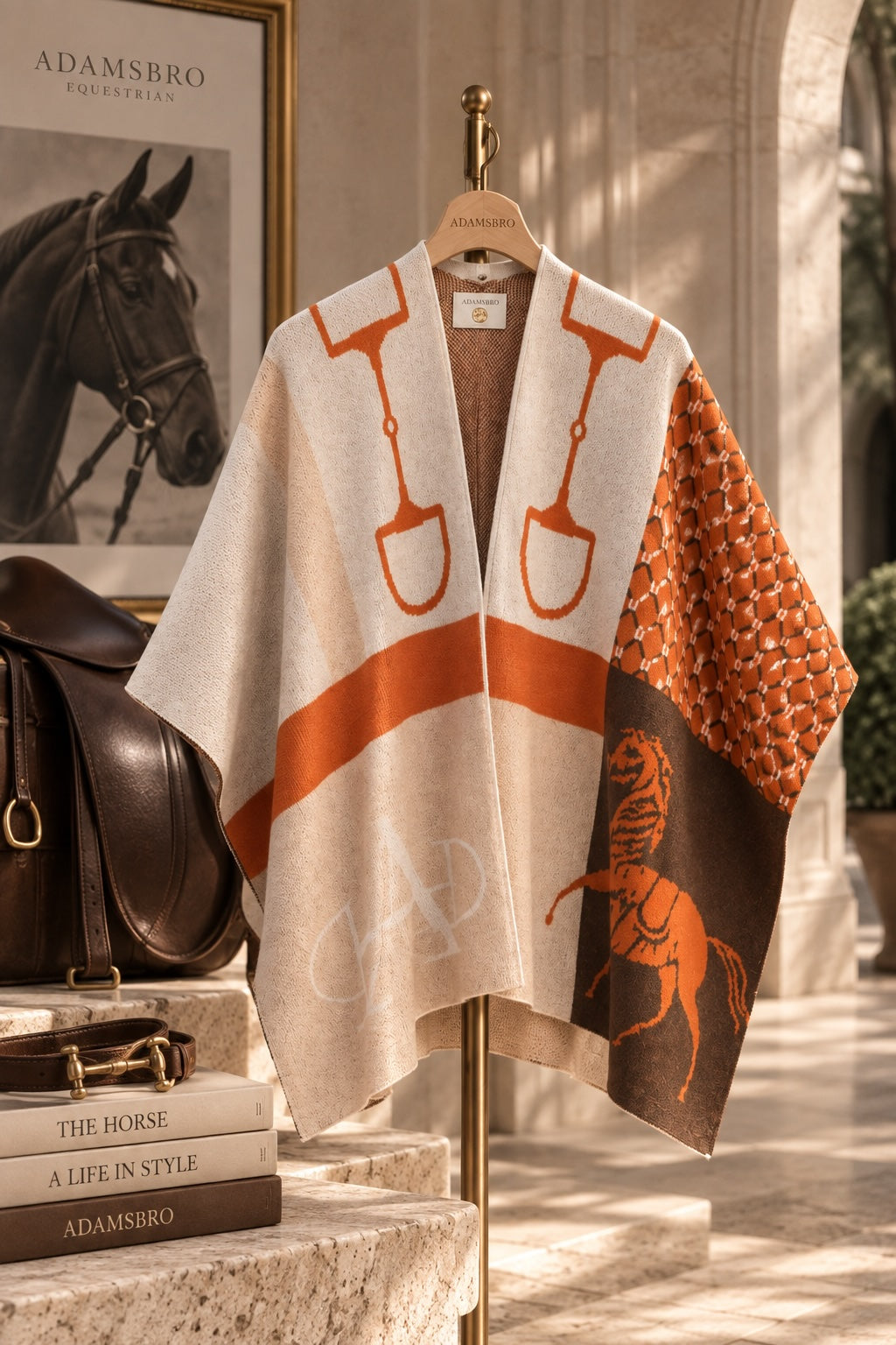 Poncho Classic premium 100 % cashmere