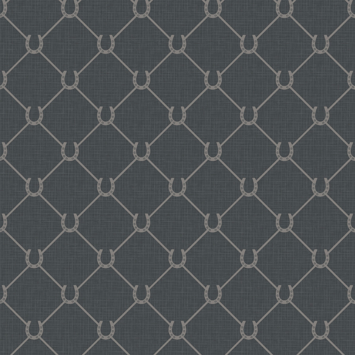 17-09-022-50 WALLPAPER NEW HORSE SHOE DARK GRAY