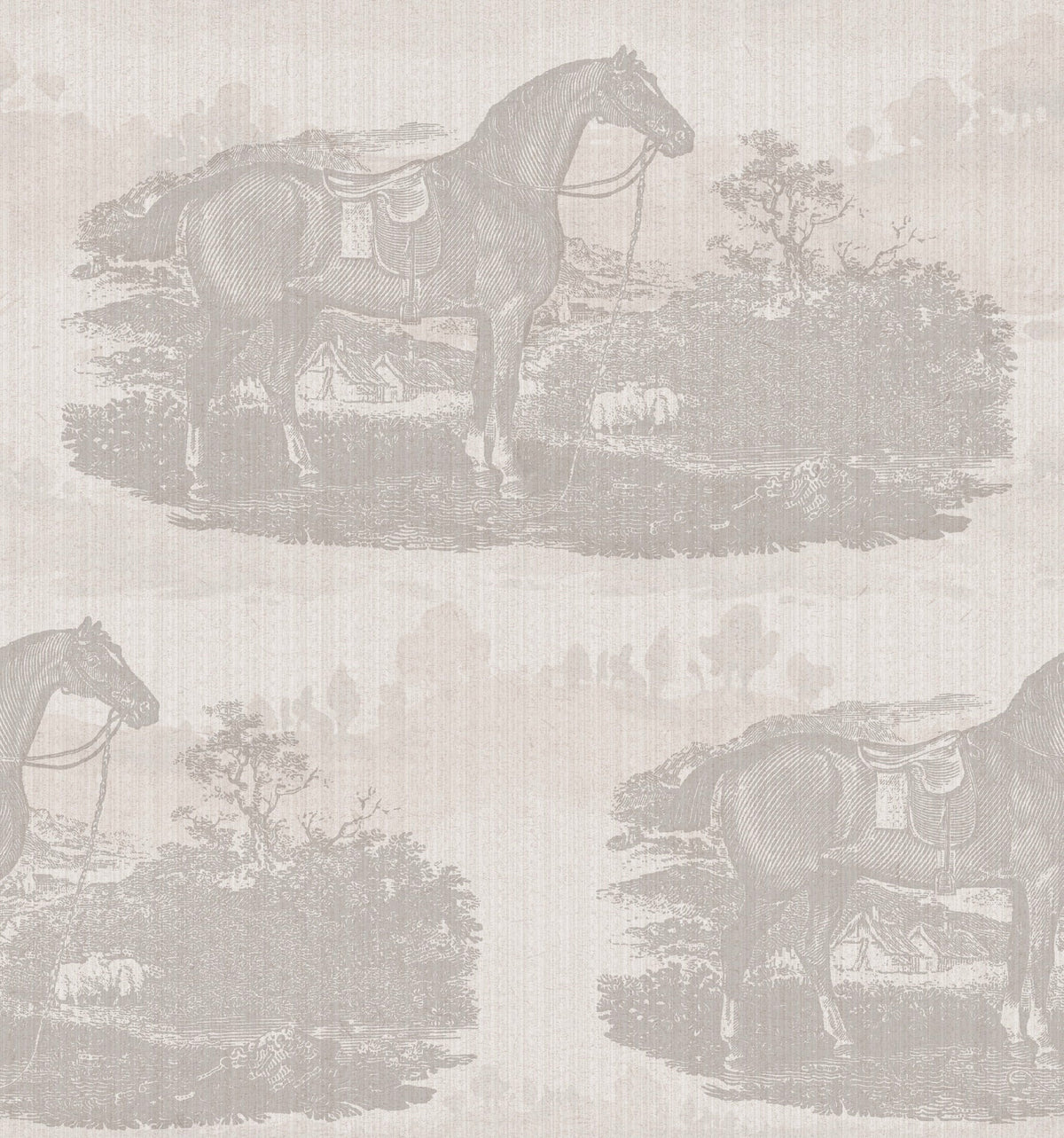 17-09-023-00/P wallpaper sample Horse Toile Off-white