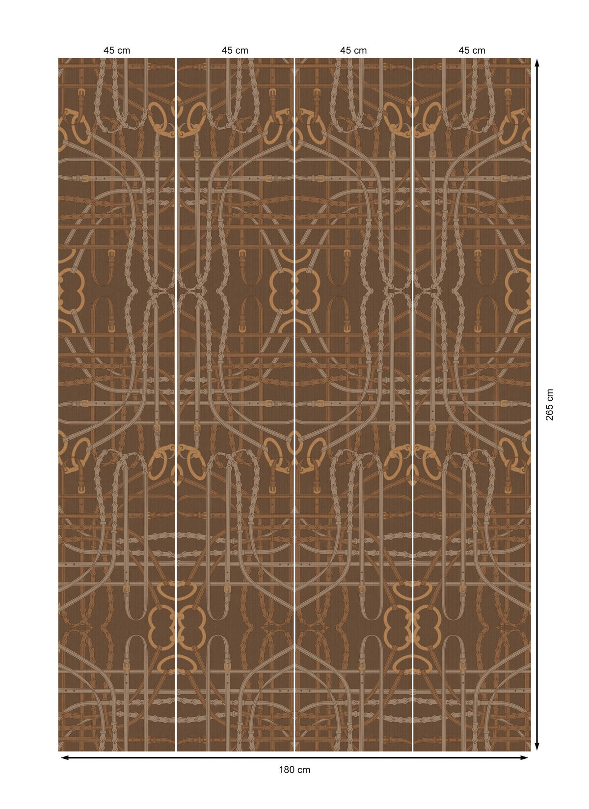 17-09-024-45/P wallpaper sample Bridle Brown