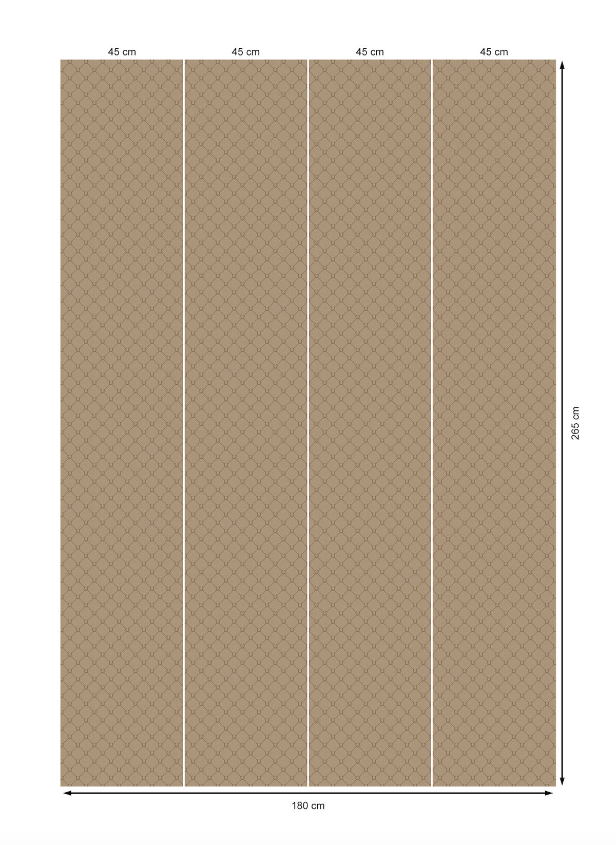 17-09-022-20 WALLPAPER NEW HORSE SHOE CARAMEL