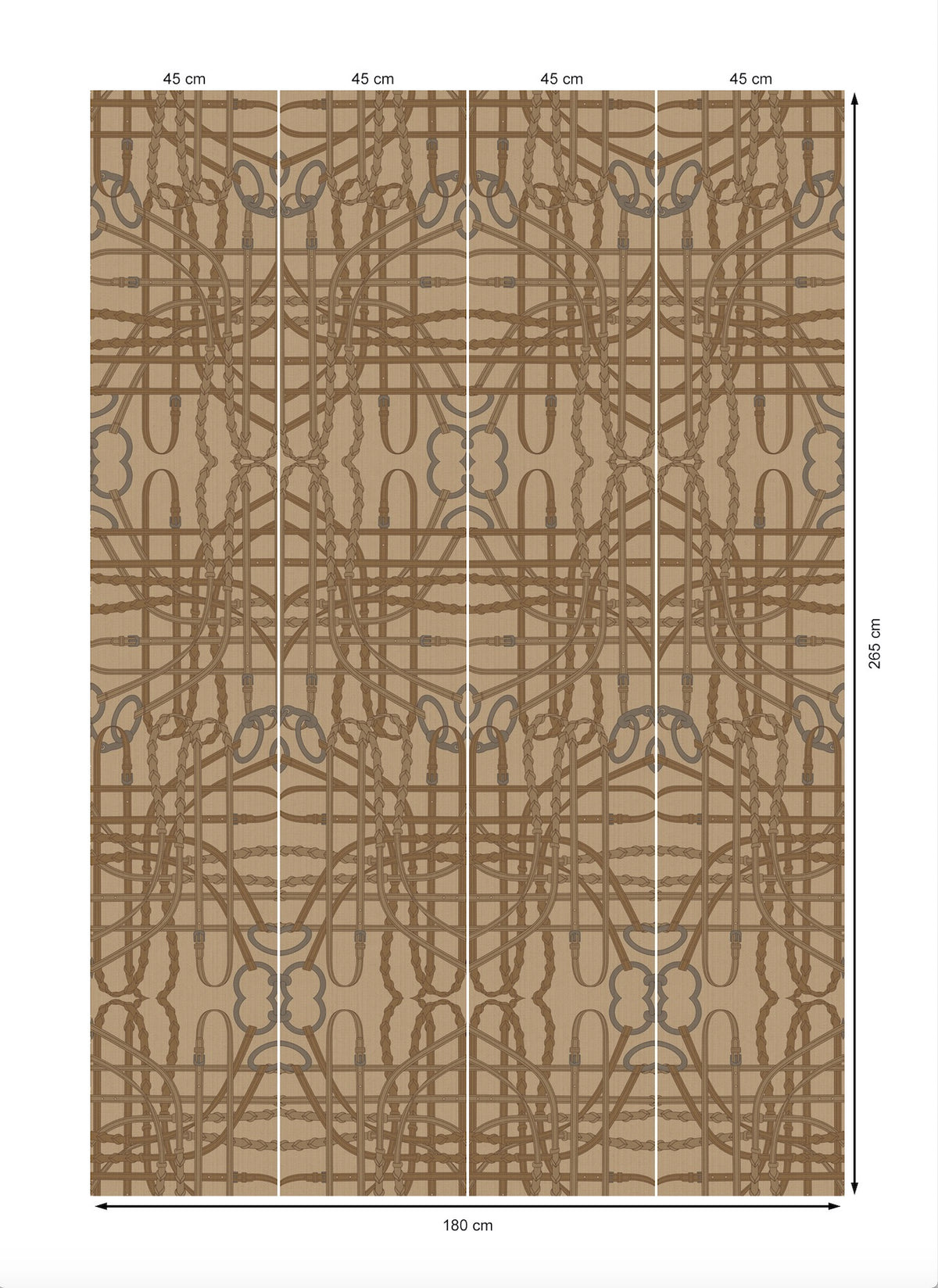 17-09-024-20 Wallpaper Bridle Caramel