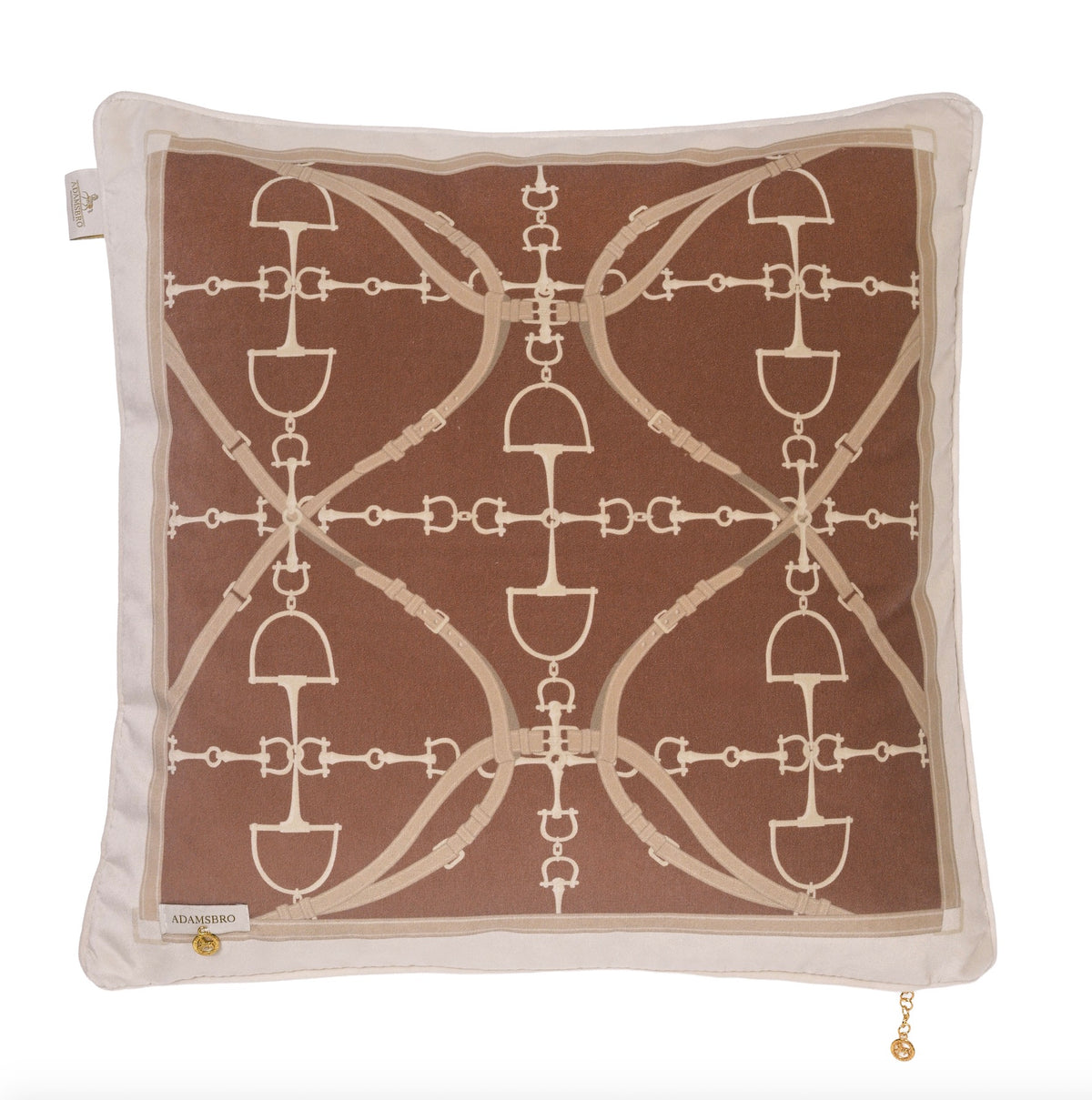 Bite Luxury velvet cushion Nougat