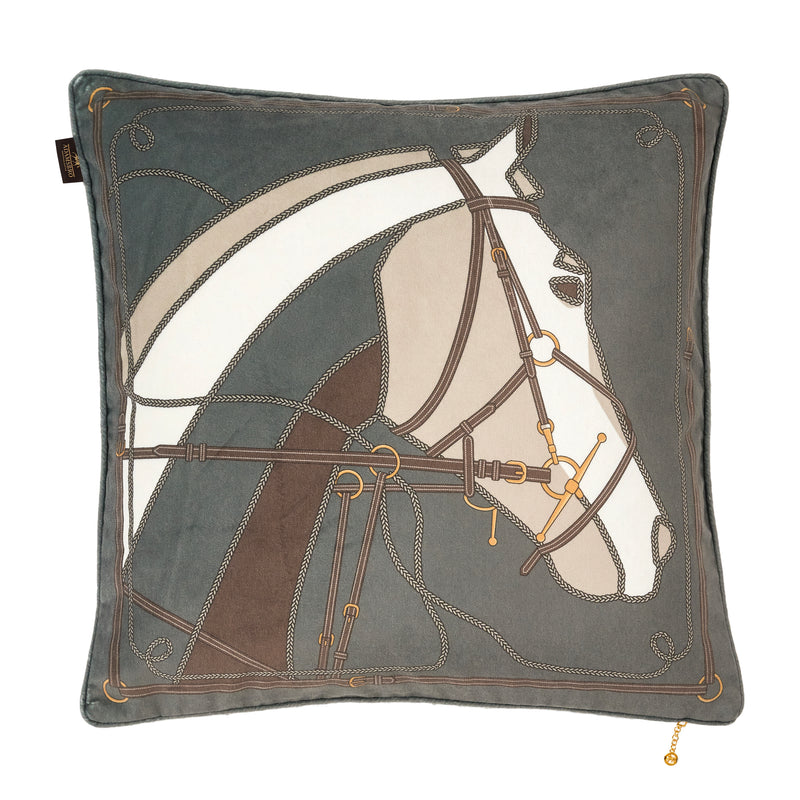 NEW HORSE CUSHION JADE
