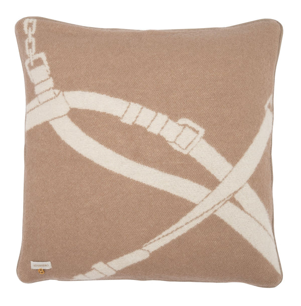 HALTER CUSHION NZ WOOL NOUGAT