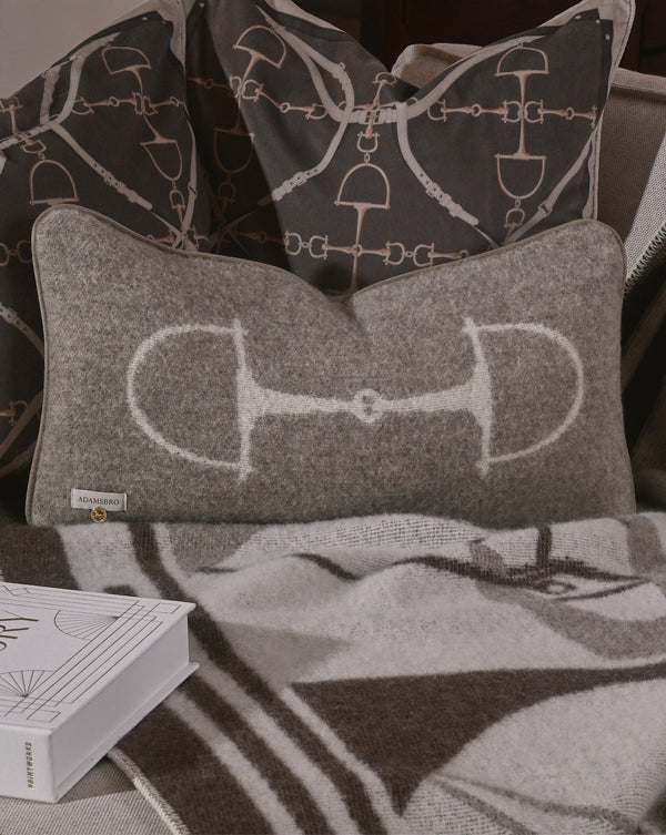 CLASSIC BIT CUSHION NZ WOOL Beige Melange