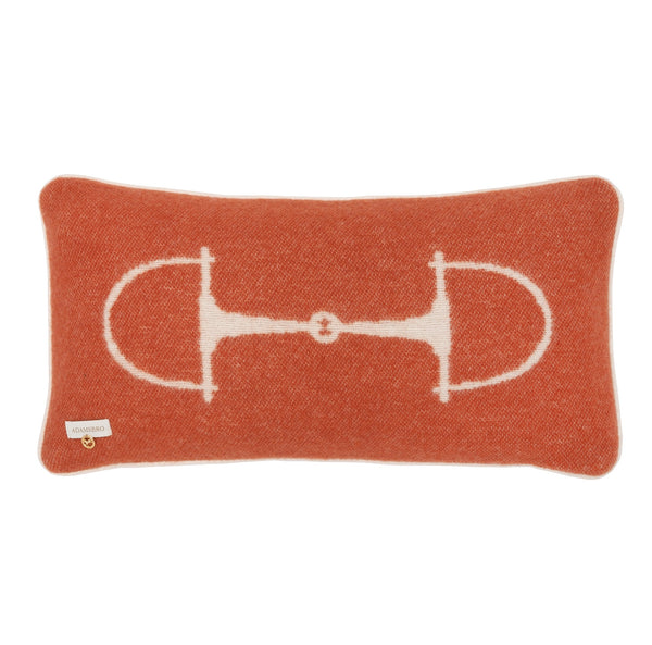 CLASSIC BIT CUSHION NZ WOOL RUST OANGE