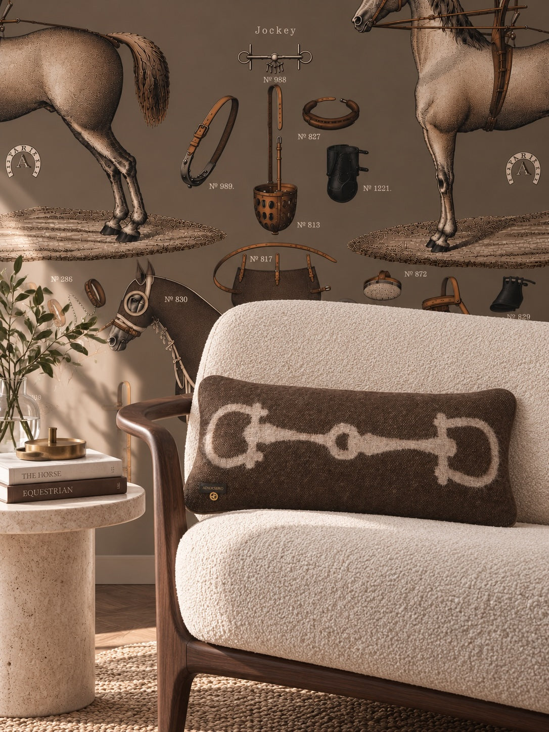 Luxury Cushion in 100% New Zealand Lambswool Retro