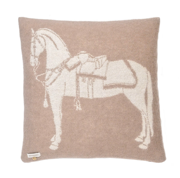 Horses Cushion 100% New Zealand lambswool