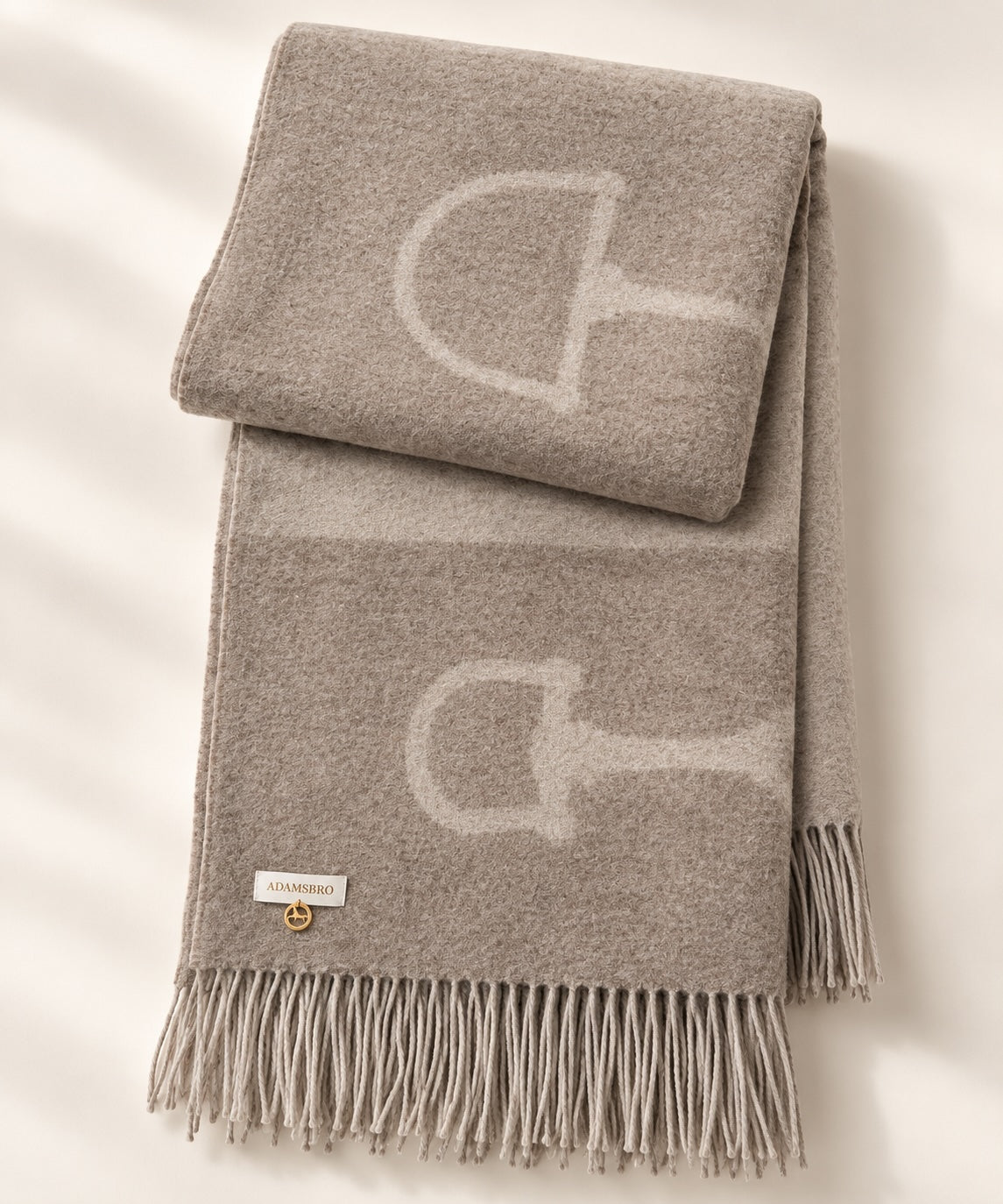 Cashmere Throw  Beige.