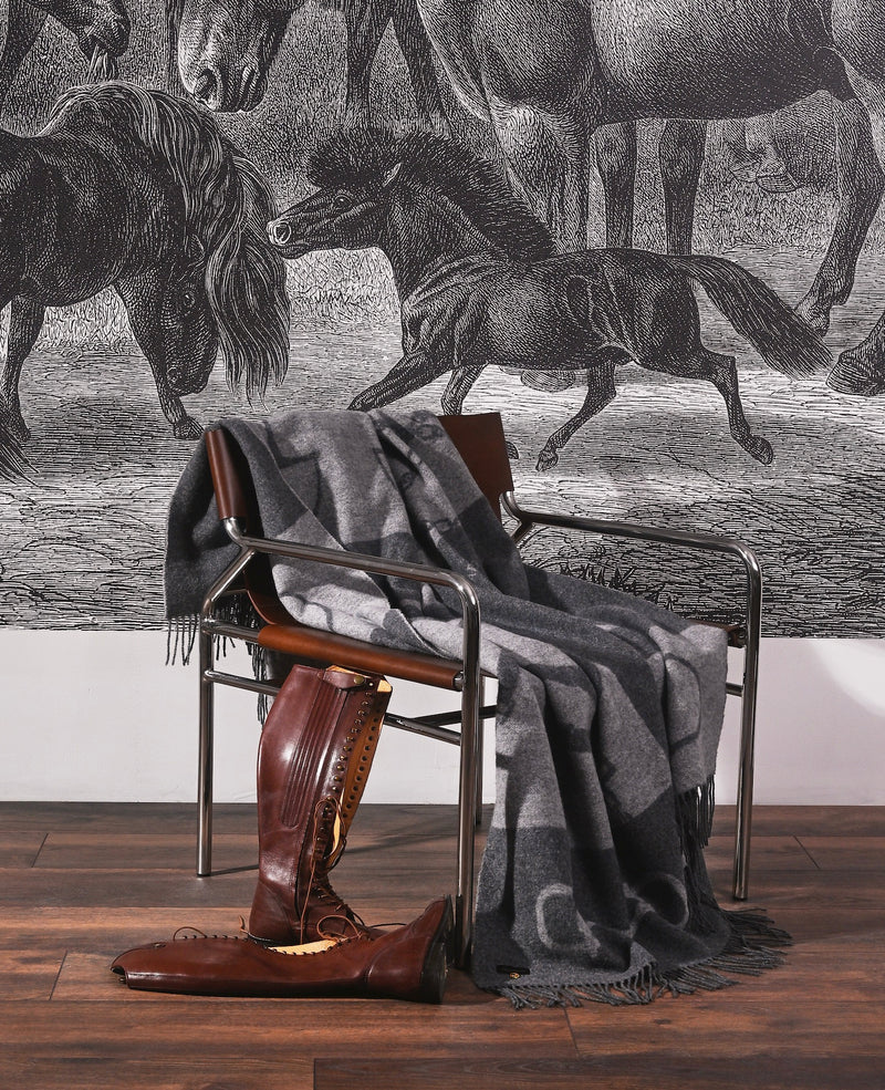 Cashmere Throw Dark Grey