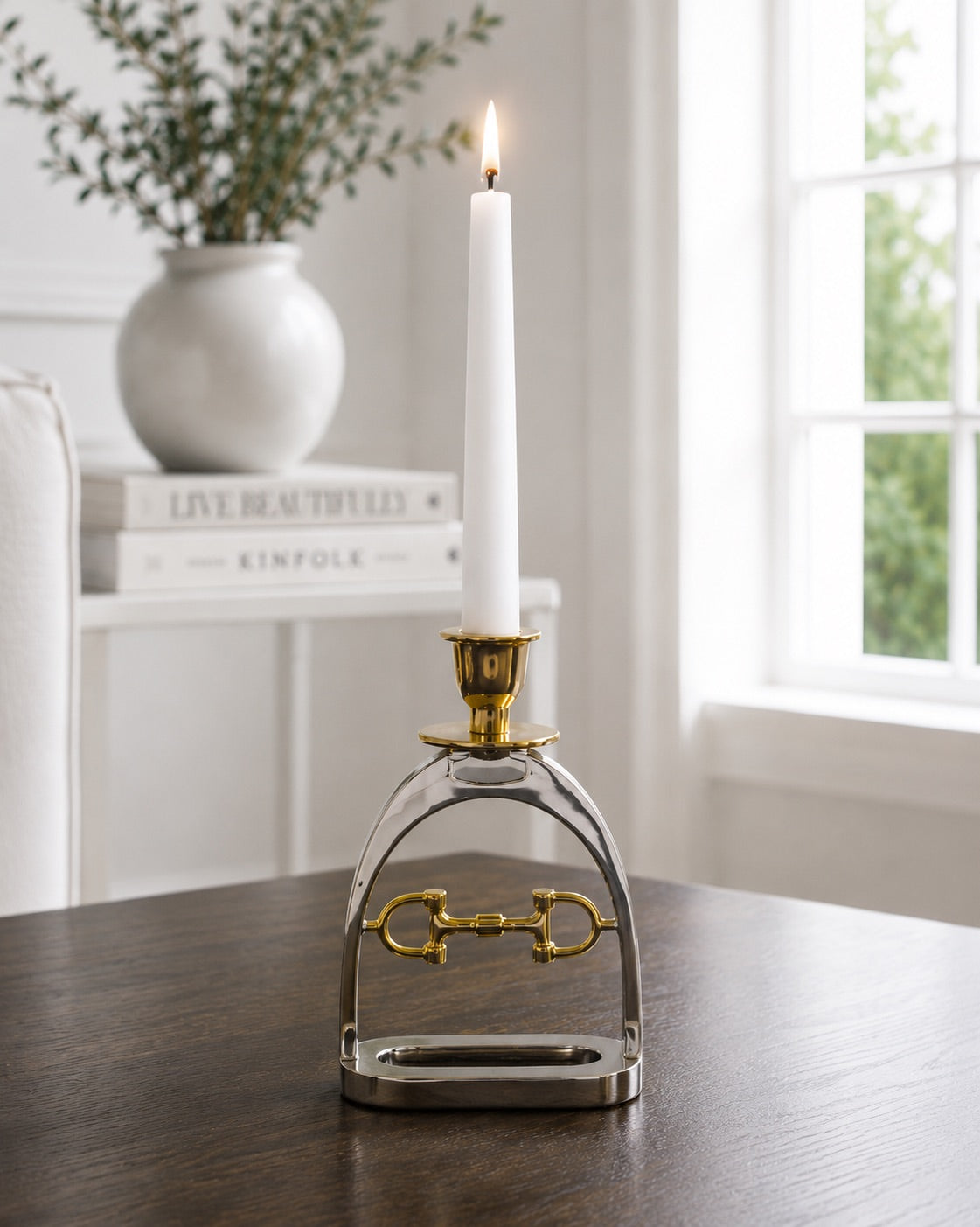 Snaffle Bit Candle Holder