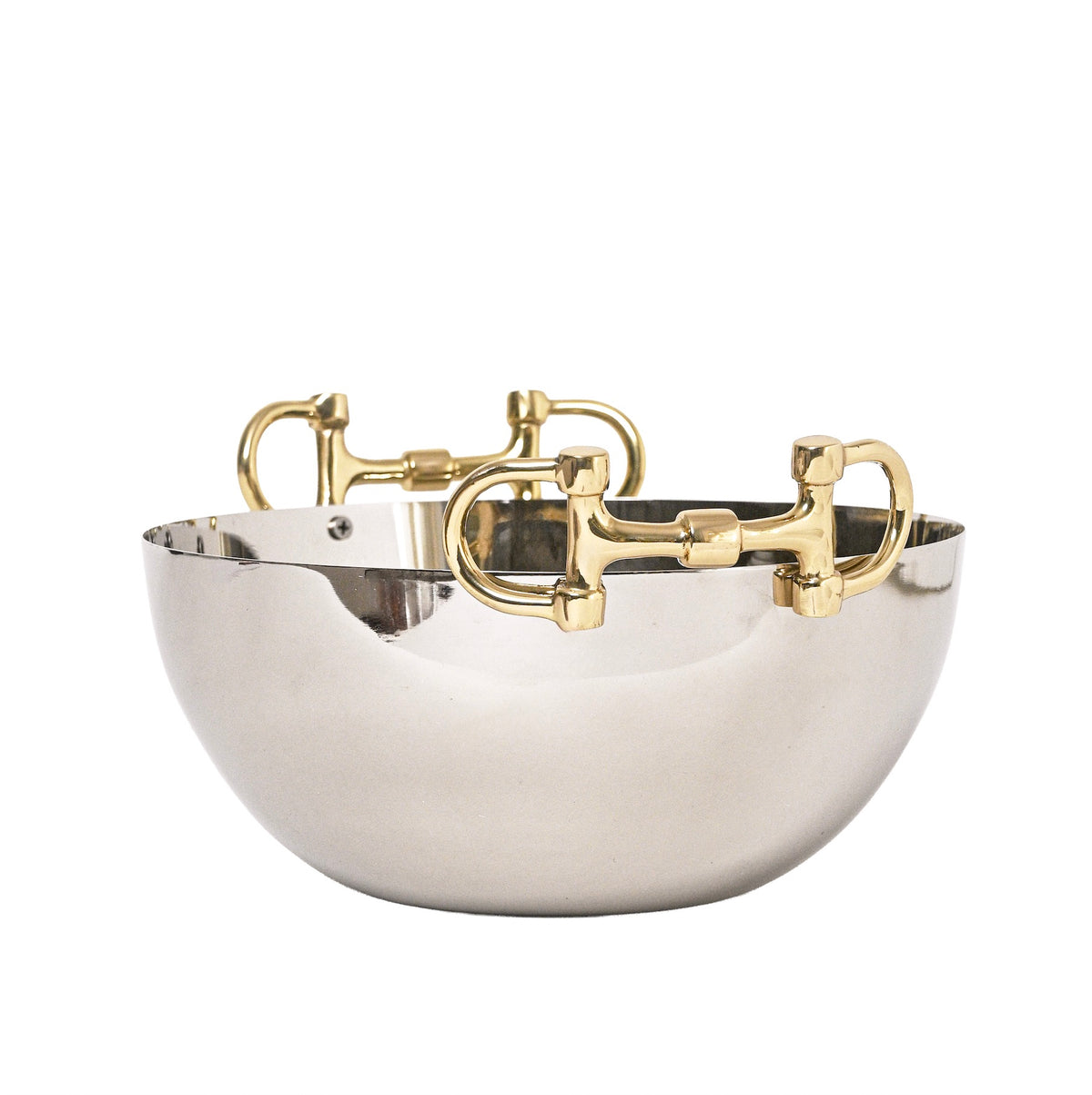Snaffle Bit Serving Bowl Silver