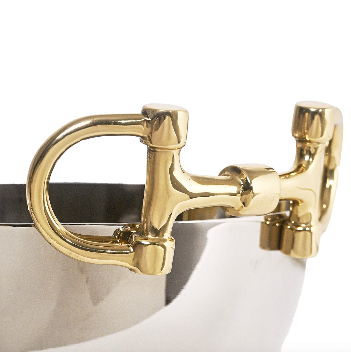 Snaffle Bit Serving Bowl Silver