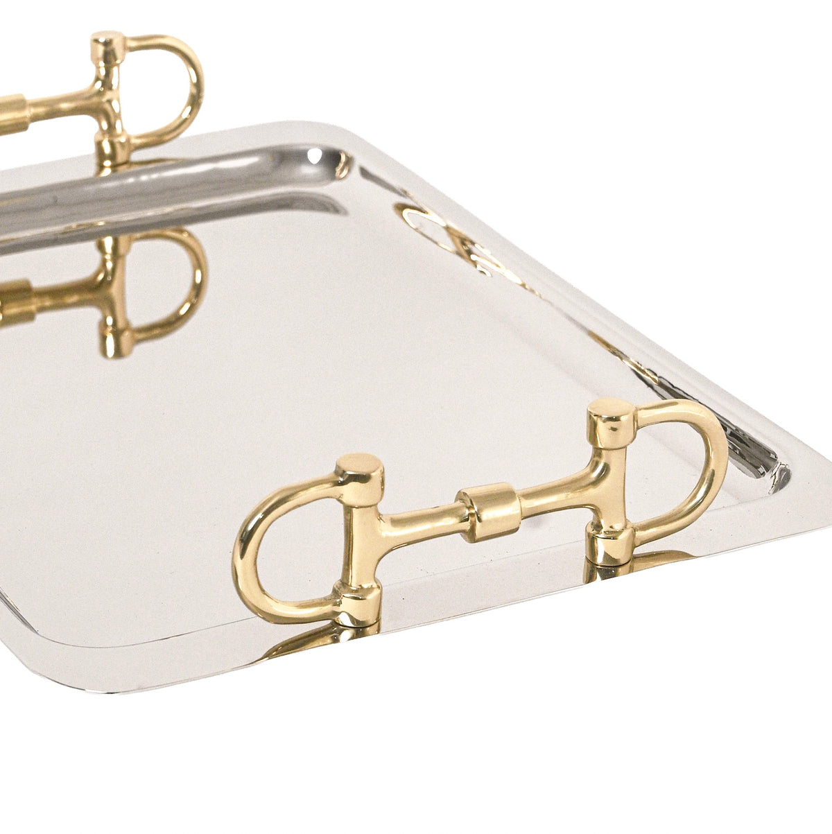 Snaffle Bit Serving Tray – Silver & Gold