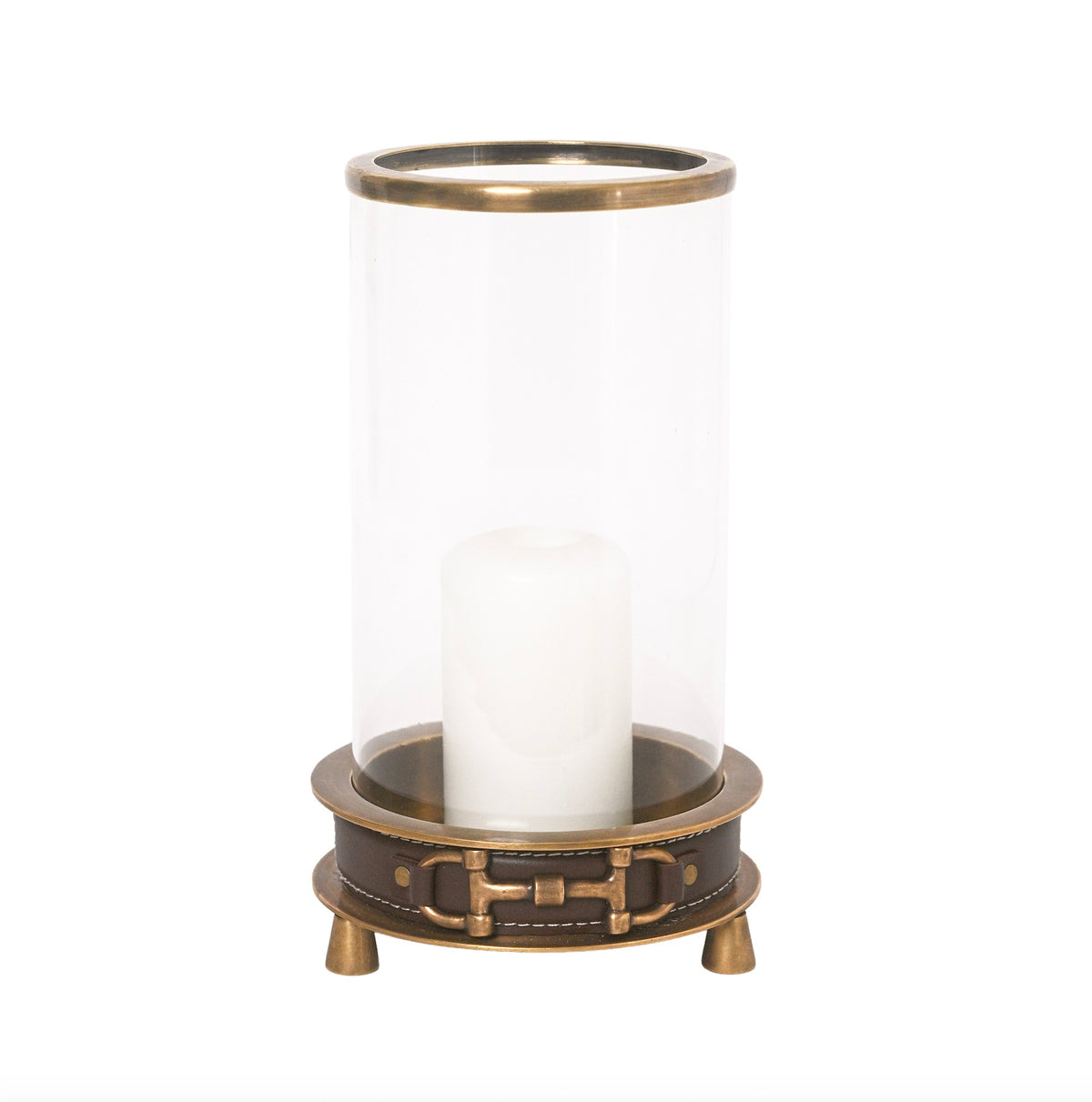 Snaffle Bit Vintage Leather & brass metal Hurricane M