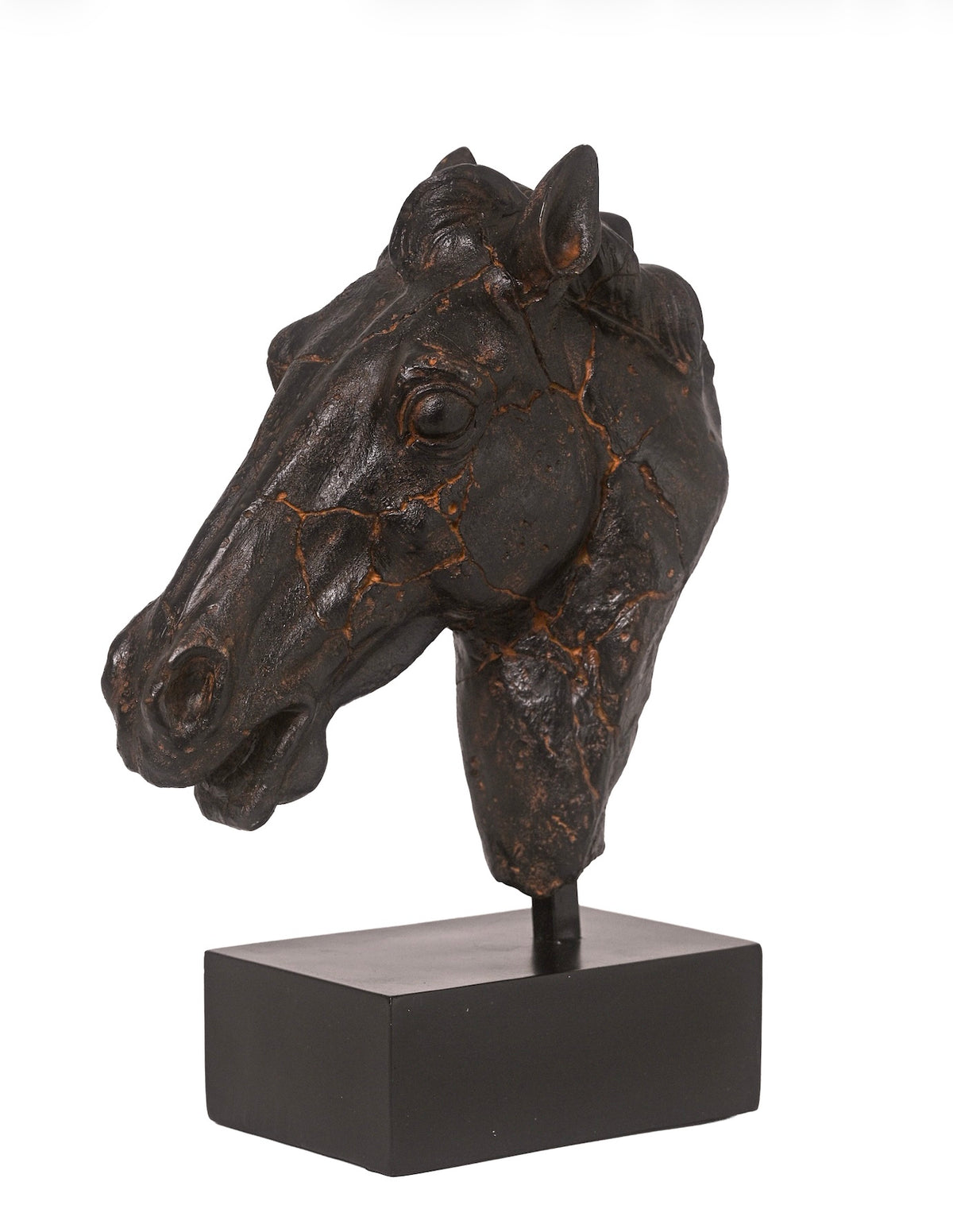 Equestrian Sculpture- Antique Black