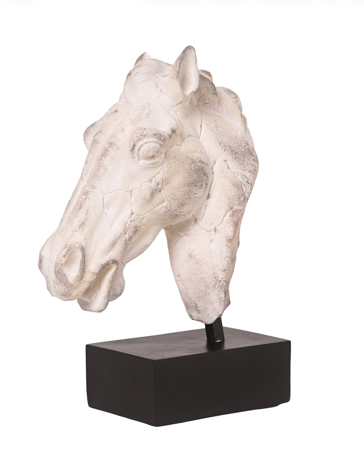 Equestrian Sculpture- aged ivory