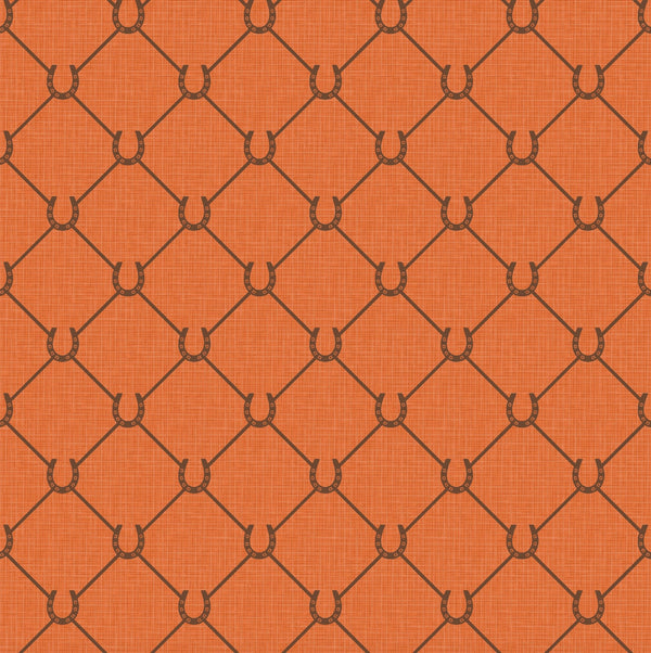 17-09-022-03/P WALLPAPER SAMPLE Horseshoe Mango