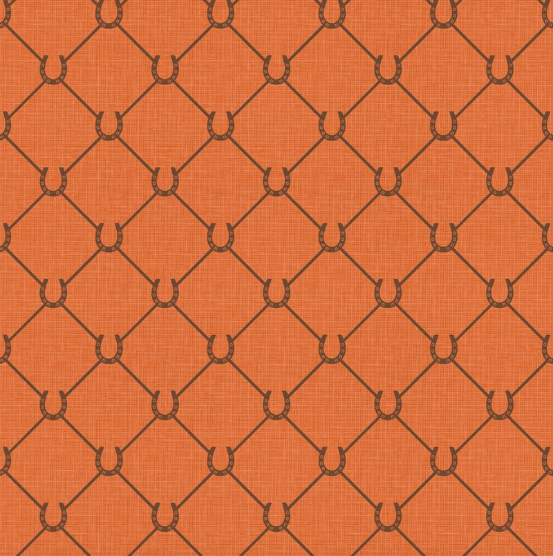 17-09-022-03/P WALLPAPER SAMPLE Horseshoe Mango