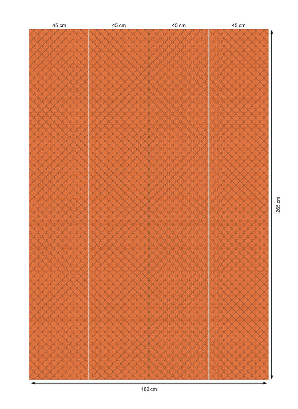17-09-022-03/P WALLPAPER SAMPLE Horseshoe Mango