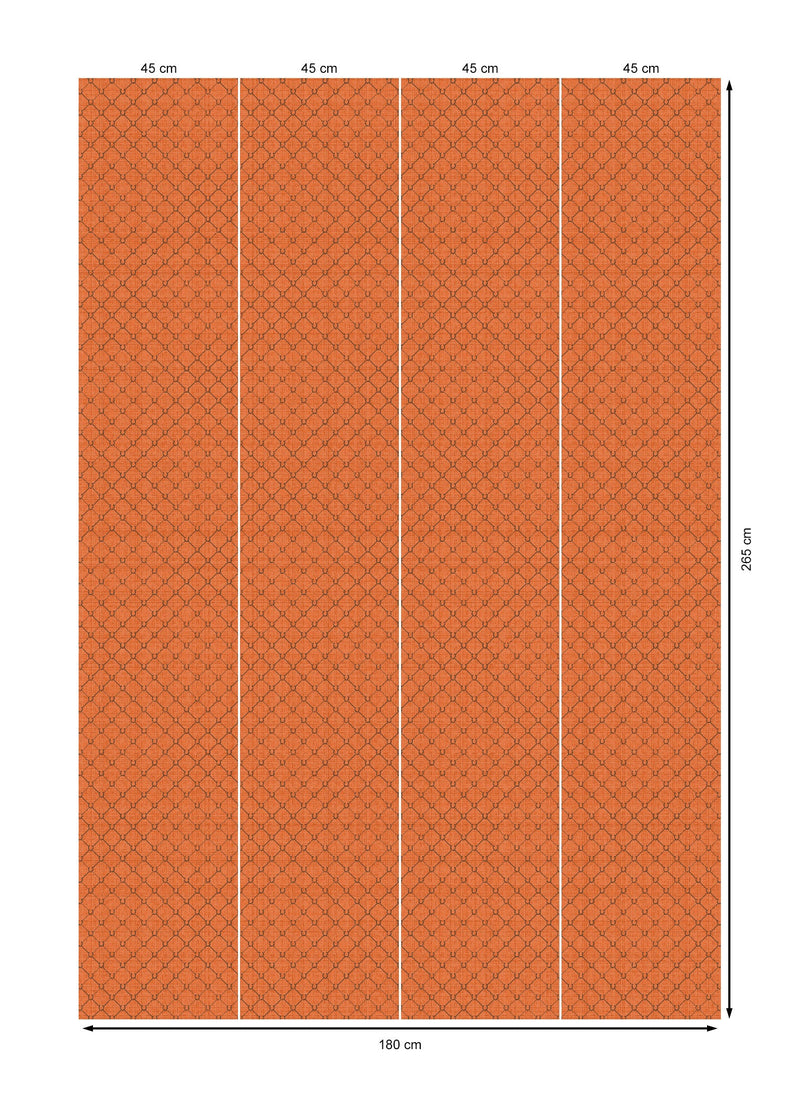 17-09-022-03/P WALLPAPER SAMPLE Horseshoe Mango