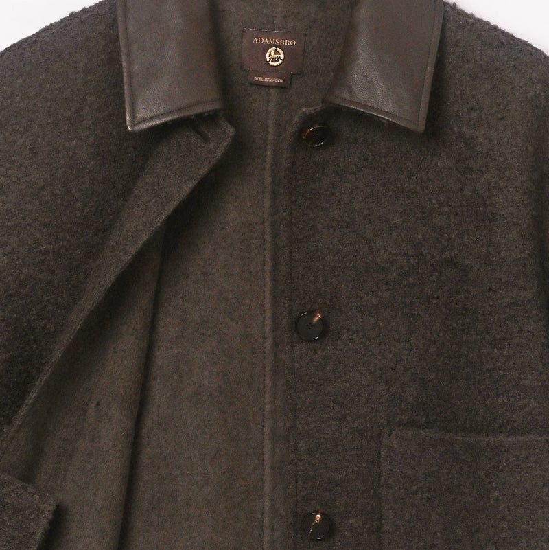 Exclusive Bouclé Wool Jacket – Brown