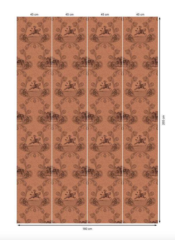 17-09-025-06 Wallpaper Paisley Rust