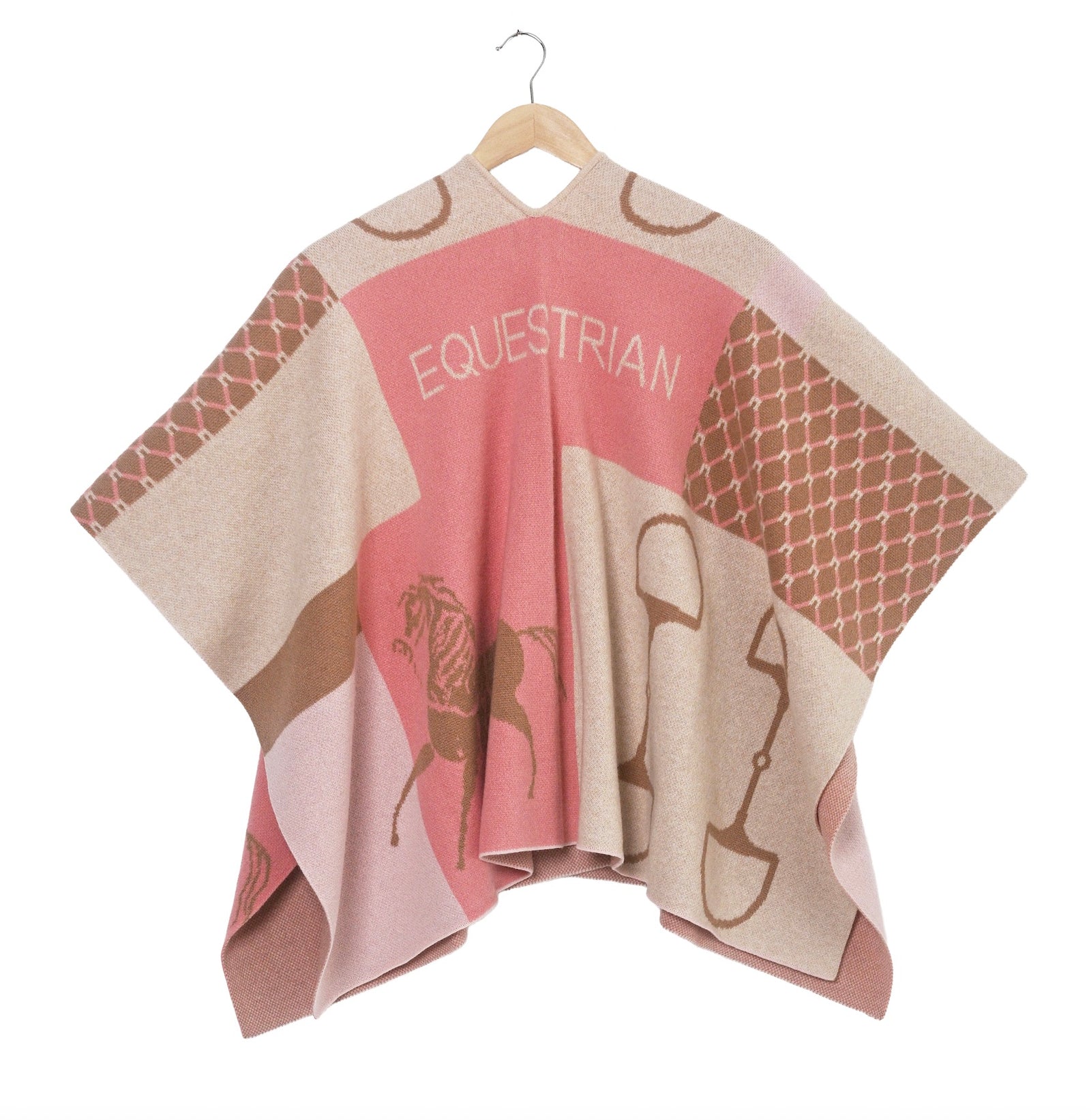 ADAMSBRO CASHMERE PONCHO Pinks – Adamsbro International