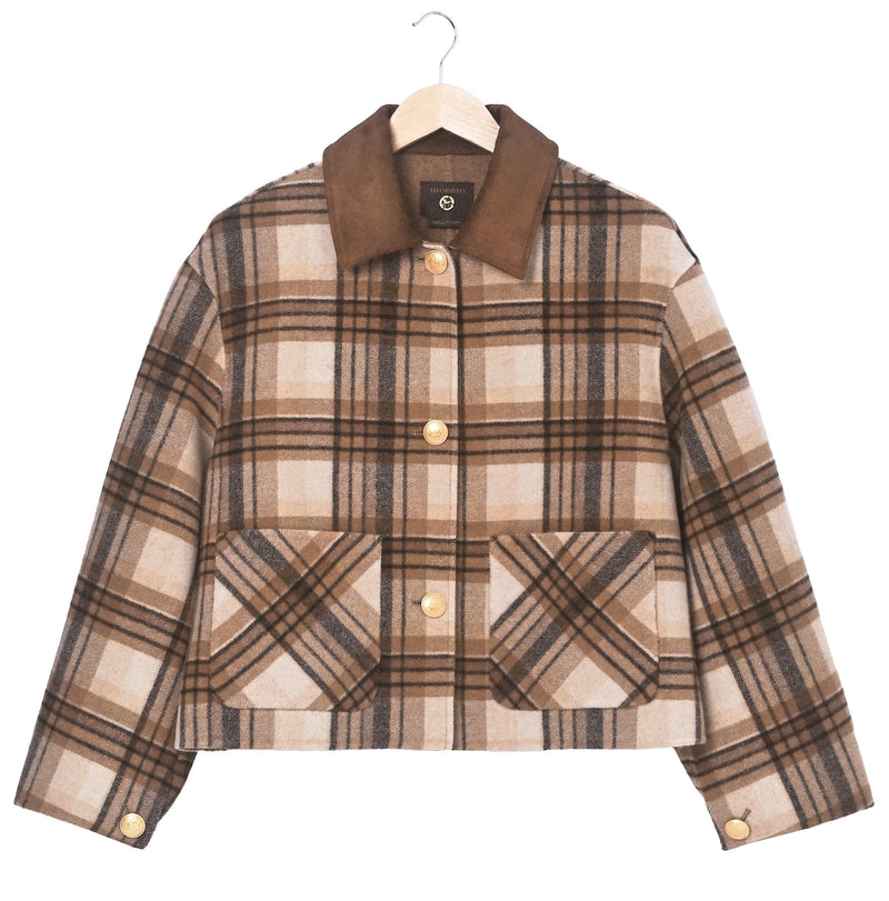 Exclusive Checked Wool Jacket